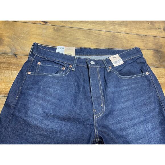 Levi's Men's Classic 505 Regular Fit Jean Straight Leg Dark Blue 36x34 NWT - Picture 3 of 12